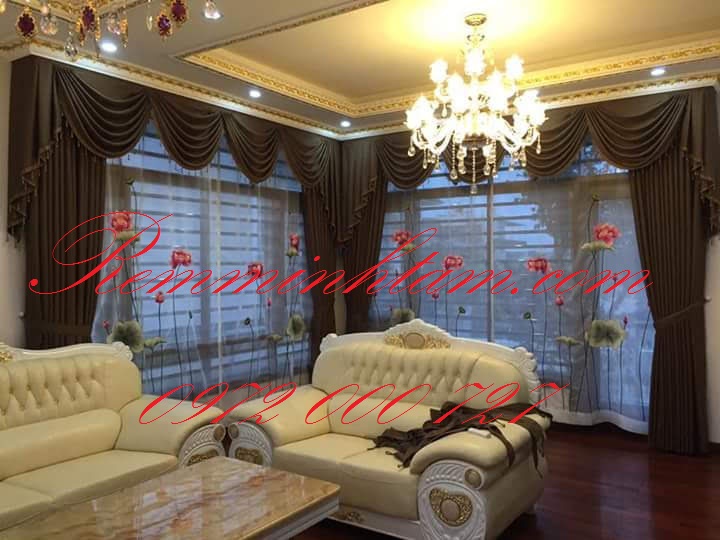Rèm cửa phòng khách quận 7, mẫu rèm cửa quận 7 đẹp