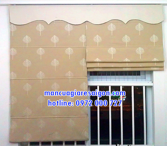 Rèm Roman - rèm xếp lớp RM-003