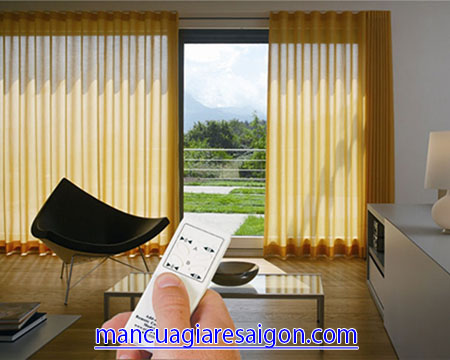 Rèm tự động màu vàng (RTD003)