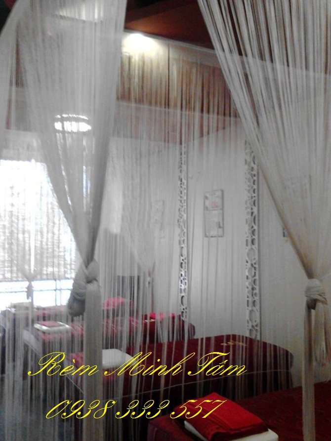 Rèm spa, rèm ngăn giường spa, rem spa, rem ngan giuong spa